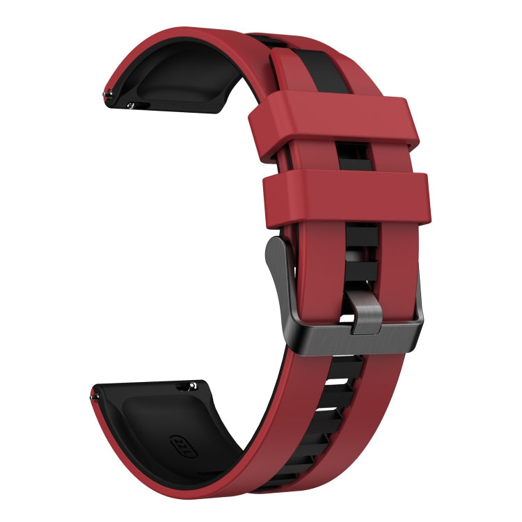 20mm Two-Color Sports Silicone Watch Band, For Amazfit Bip3 Pro
