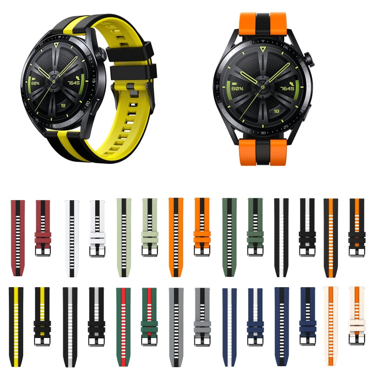 20mm Two-Color Sports Silicone Watch Band, For Amazfit GTS 3