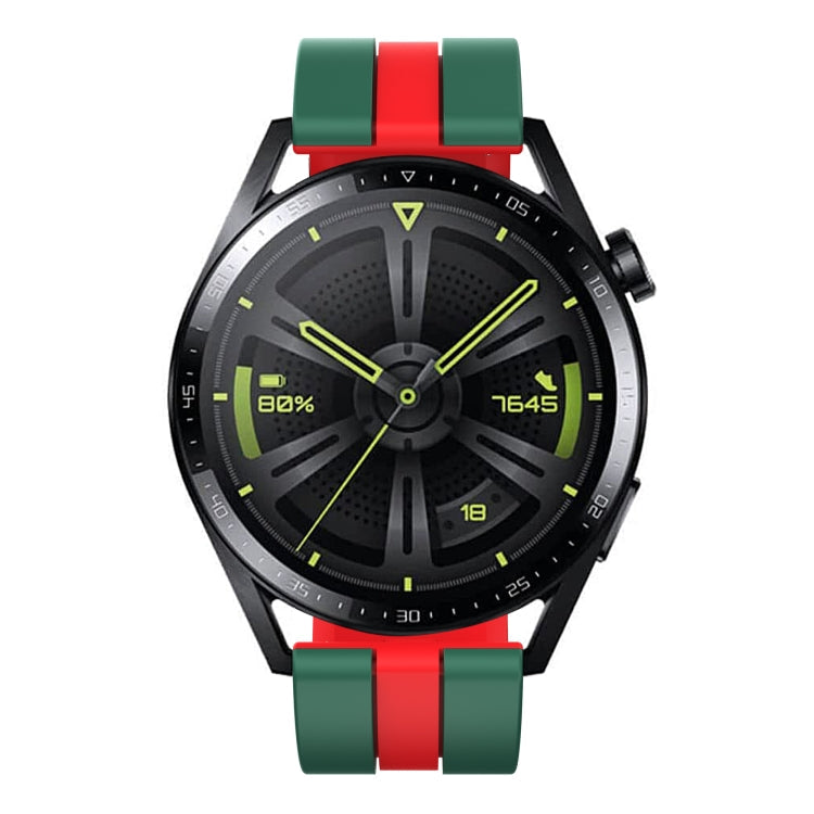 20mm Two-Color Sports Silicone Watch Band, For Amazfit Bip3 Pro
