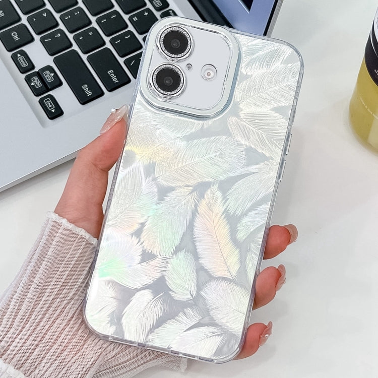 Plating Glitter Texture TPU Phone Case with Lens Film, For iPhone 16