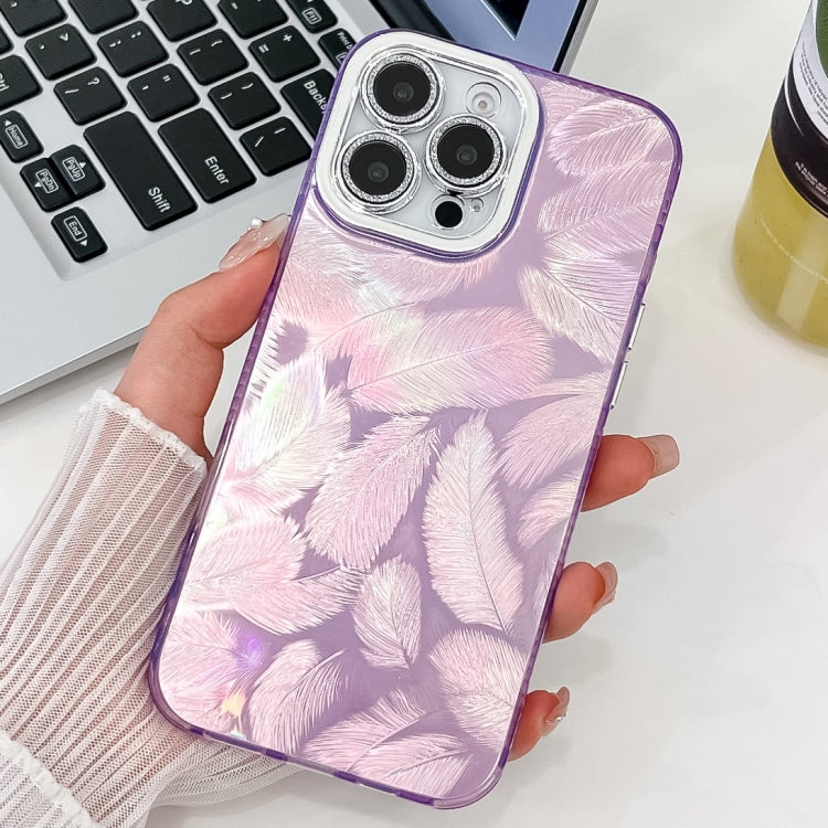 Plating Glitter Texture TPU Phone Case with Lens Film, For iPhone 13 Pro Max