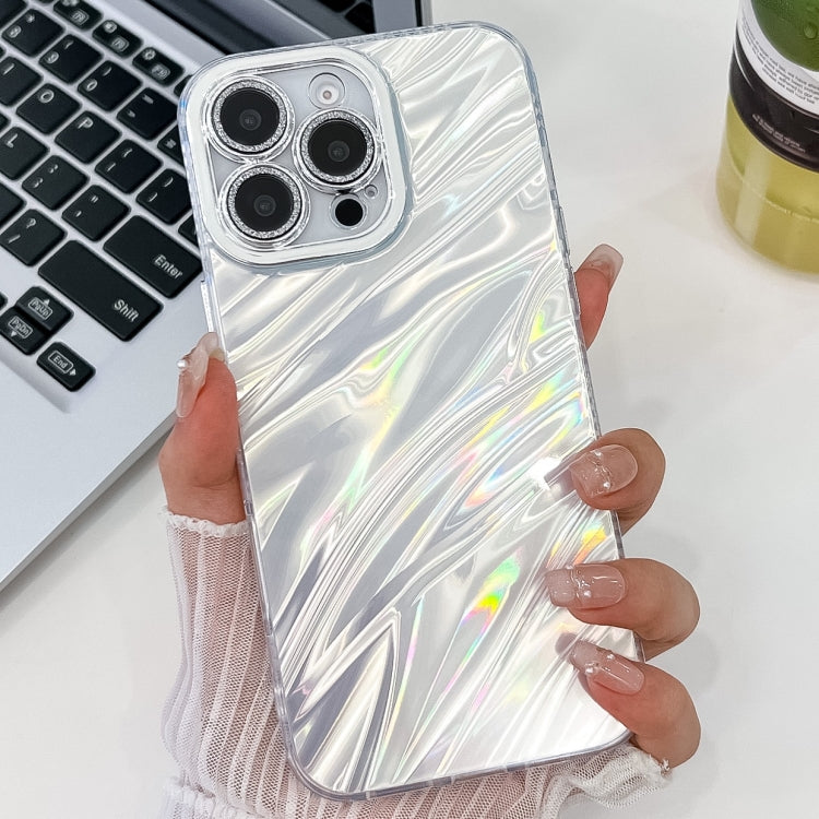Plating Glitter Texture TPU Phone Case with Lens Film, For iPhone 16 Plus