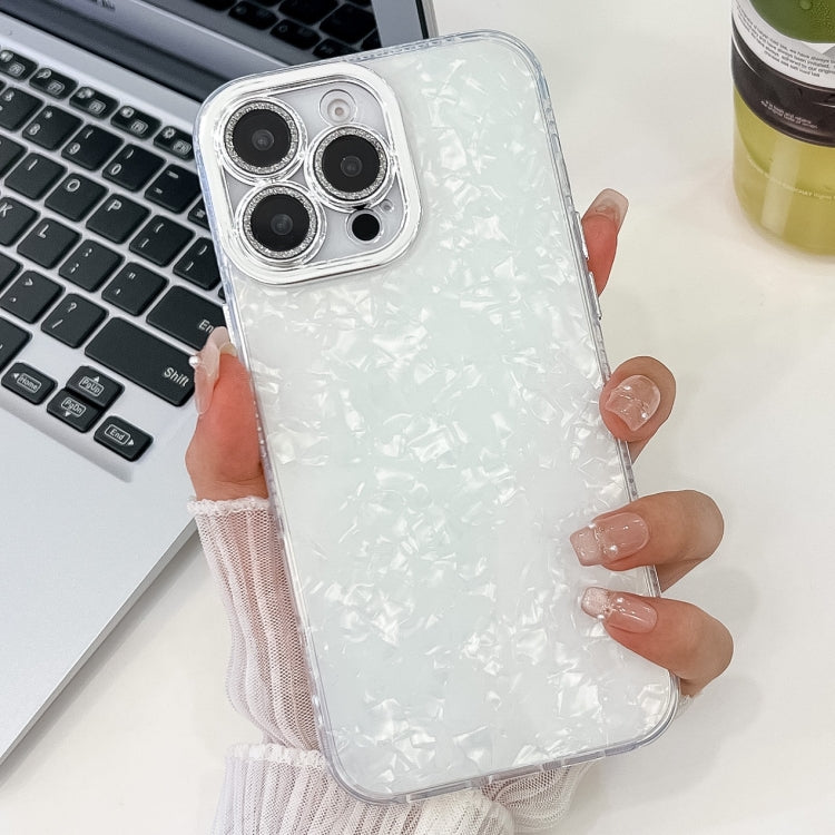 Plating Glitter Texture TPU Phone Case with Lens Film, For iPhone 16 Plus
