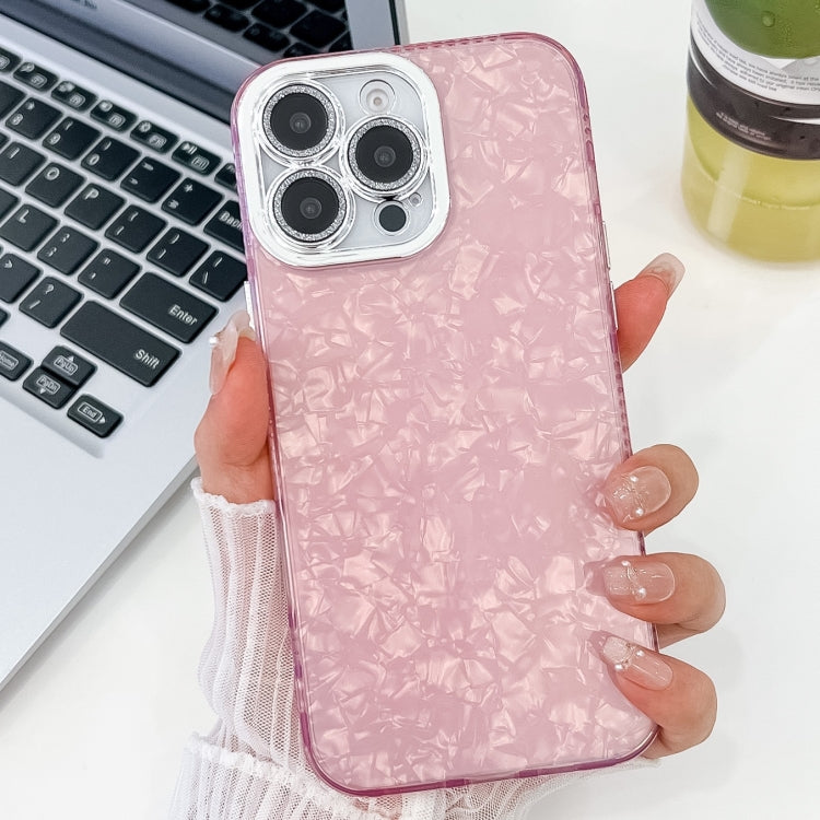 Plating Glitter Texture TPU Phone Case with Lens Film, For iPhone 16 Plus