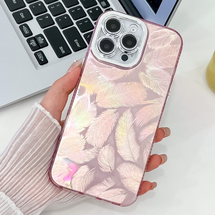 Plating Glitter Texture TPU Phone Case with Lens Film, For iPhone 13 Pro