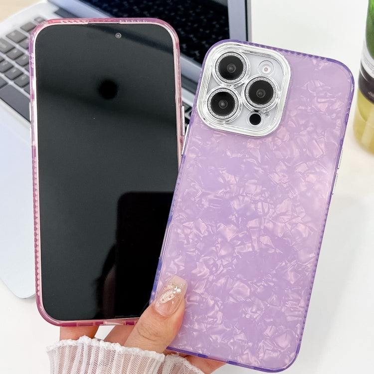 Plating Glitter Texture TPU Phone Case with Lens Film, For iPhone 16 Plus