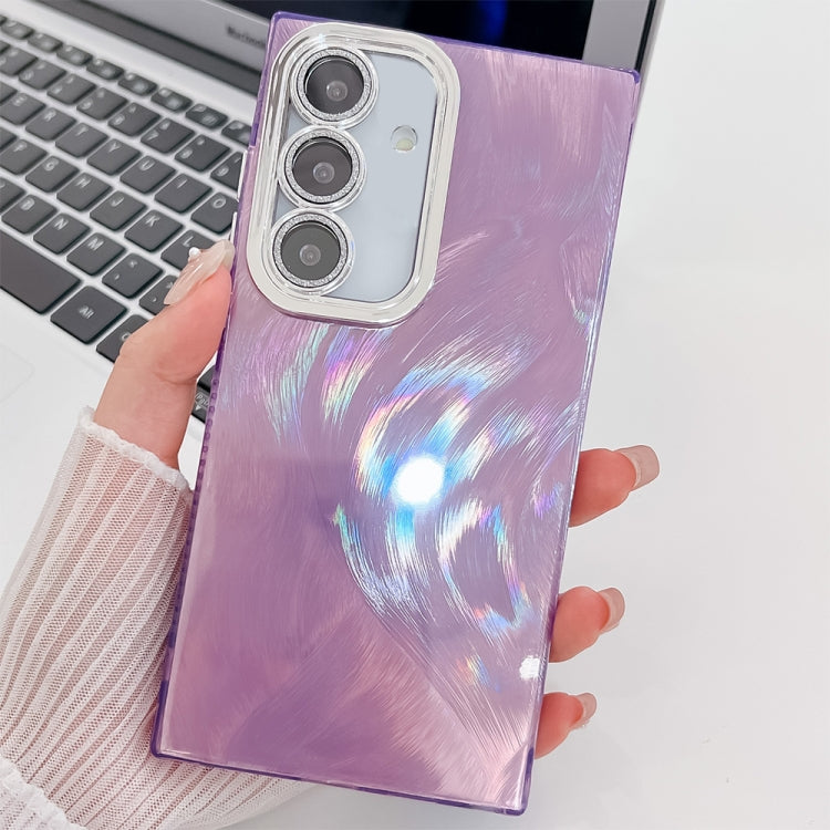 Plating Glitter Texture TPU Phone Case with Lens Film, For Samsung Galaxy A15 5G