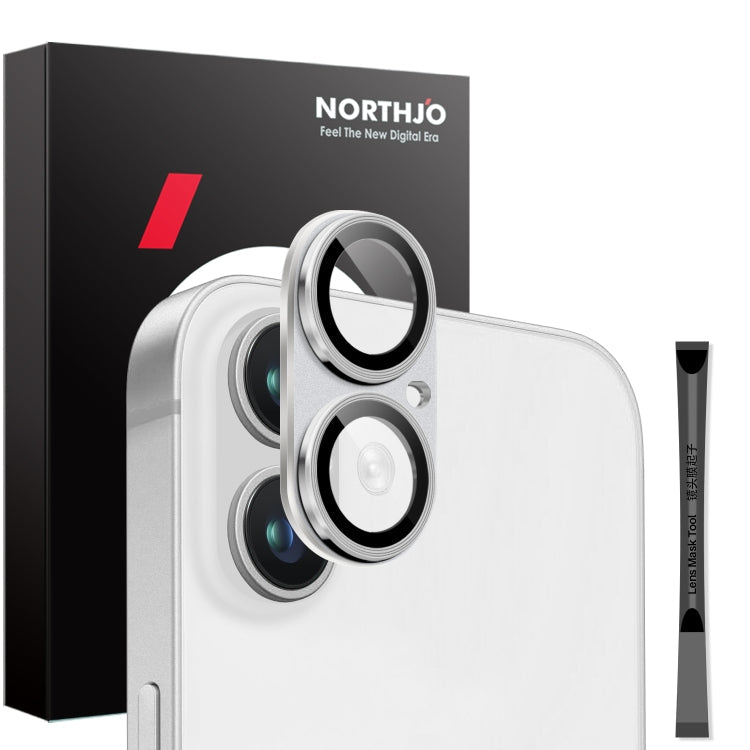 NORTHJO Matte Camera Lens Protector Tempered Glass Rear Lens Film, For iPhone 16 / 16 Plus