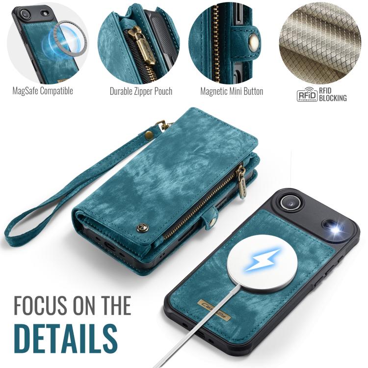 CaseMe 008 Detachable Multifunctional Leather Phone Case, For iPhone Air, For iPhone 16 Pro Max, For iPhone 16 Pro, For iPhone 16 Plus