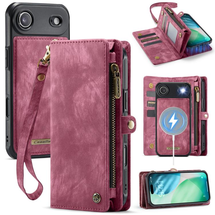 CaseMe 008 Detachable Multifunctional Leather Phone Case, For iPhone Air, For iPhone 16 Pro Max, For iPhone 16 Pro, For iPhone 16 Plus