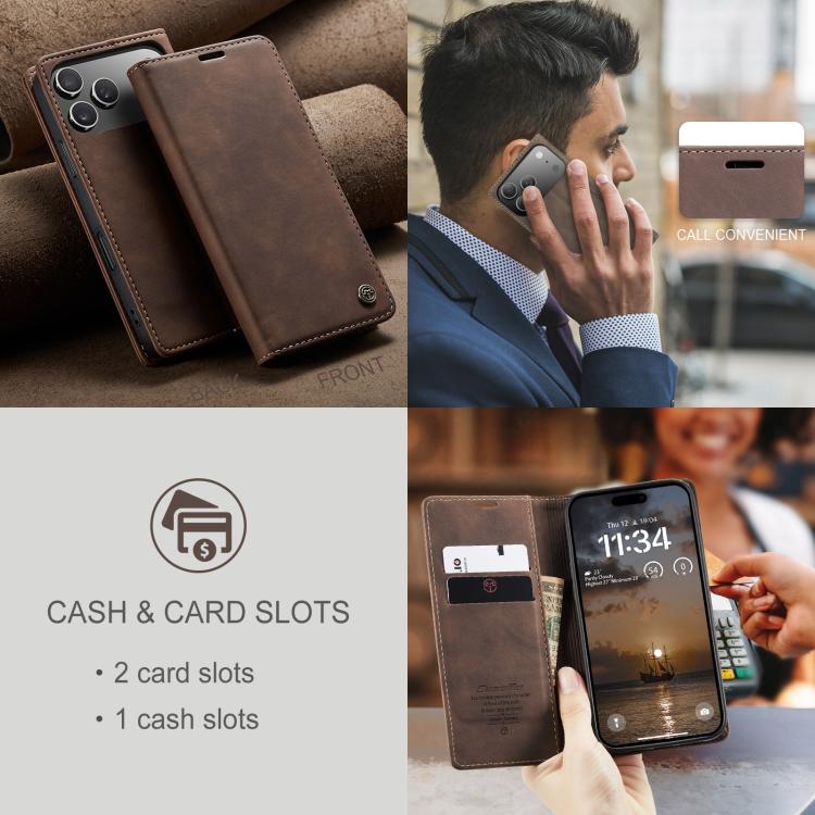CaseMe 013 Multifunctional Horizontal Flip Leather Phone Case, For iPhone 16