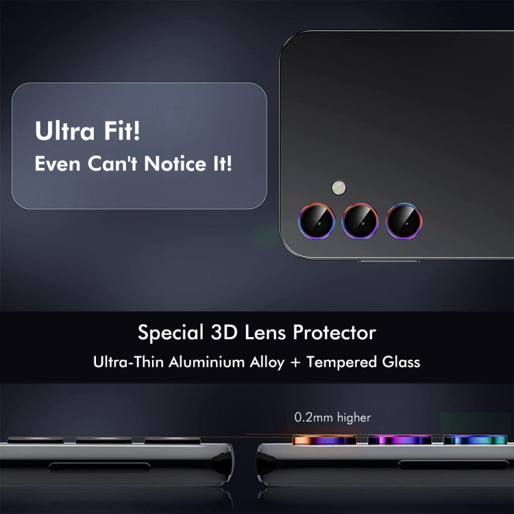 For OPPO Reno12 Pro Global ENKAY Hat-Prince 9H Rear Camera Lens Aluminium Alloy Tempered Glass Film(Black)
