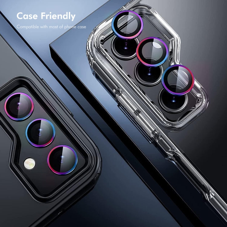 For OPPO Reno12 Pro Global ENKAY Hat-Prince 9H Rear Camera Lens Aluminium Alloy Tempered Glass Film(Light Purple)