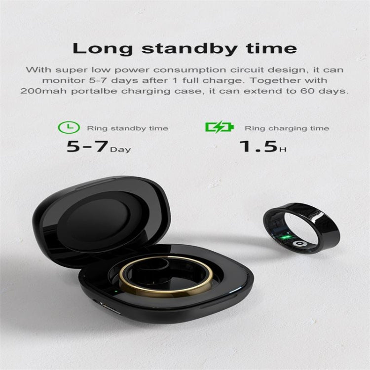 R09 SIZE 11 Smart Ring, Support Heart Rate / Blood Oxygen / Sleep Monitoring / Multiple Sports Modes
