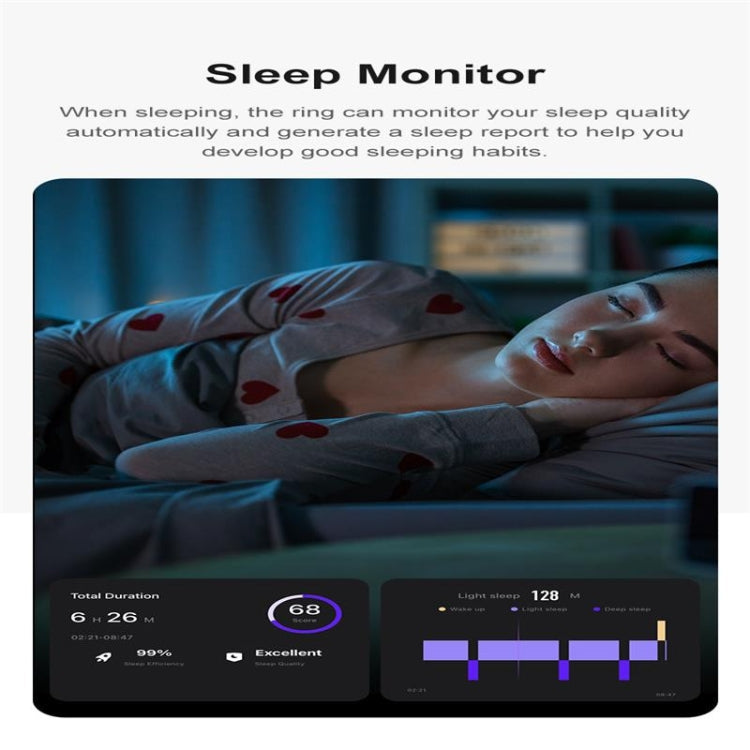 R09 SIZE 12 Smart Ring, Support Heart Rate / Blood Oxygen / Sleep Monitoring / Multiple Sports Modes