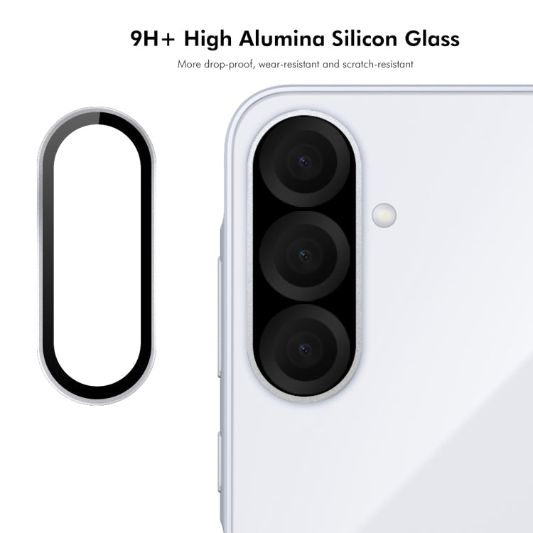 For Samsung Galaxy A36 / A56 ENKAY 9H Rear Lens Aluminium Alloy Tempered Glass Film(Silver)