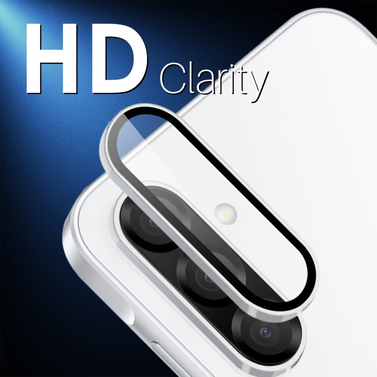 For Samsung Galaxy A36 5G NORTHJO Camera Lens Protector CD Metal Ring Tempered Glass Film(Silver)