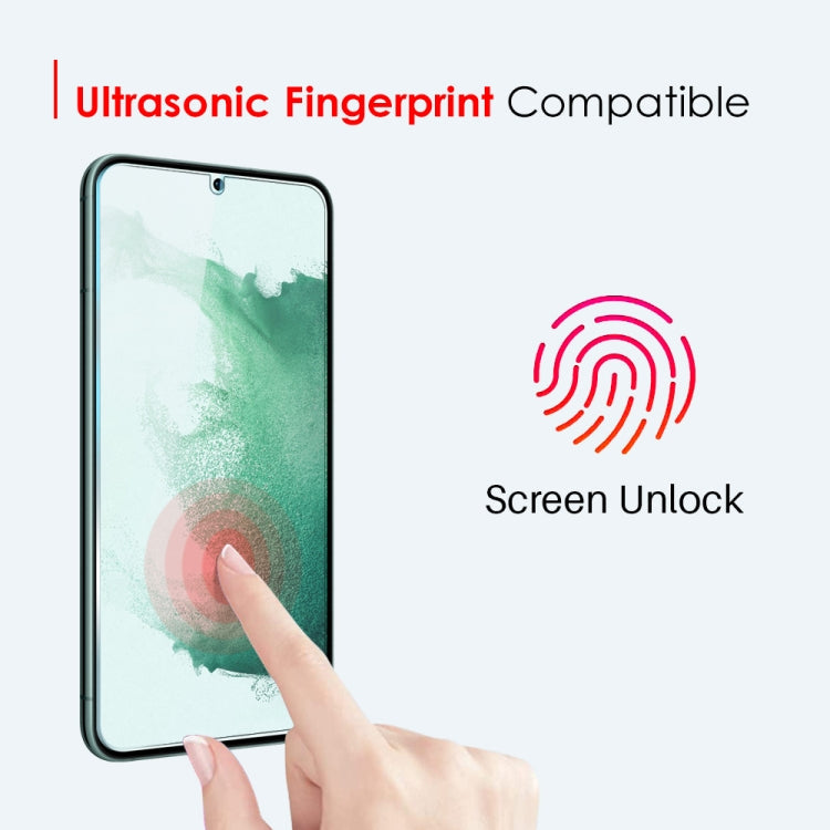 For Samsung Galaxy S22 5G NORTHJO A++ Screen Tempered Glass Film, Support Fingerprint Unlock