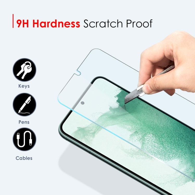 For Samsung Galaxy S22 5G NORTHJO A++ Screen Tempered Glass Film, Support Fingerprint Unlock