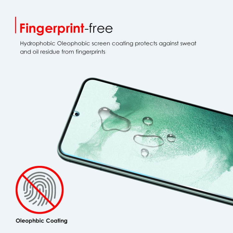 For Samsung Galaxy S22 5G NORTHJO A++ Screen Tempered Glass Film, Support Fingerprint Unlock