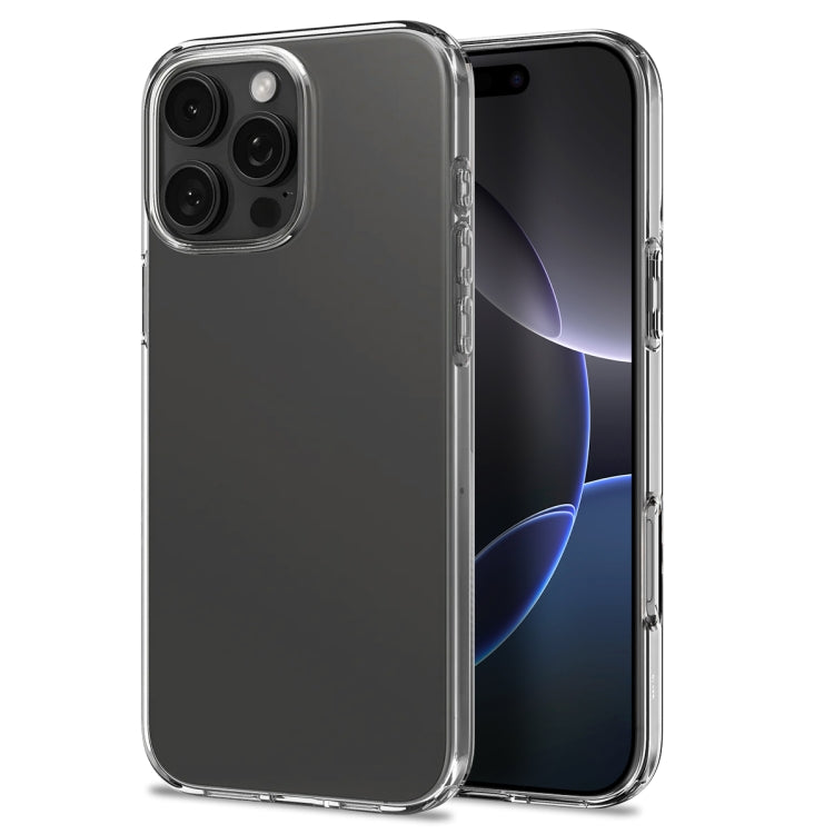 For iPhone 16 Pro Max NORTHJO 4 in 1 TPU Phone Case with Screen Film and Lens Film and Camera Control Button Cover(Clear)
