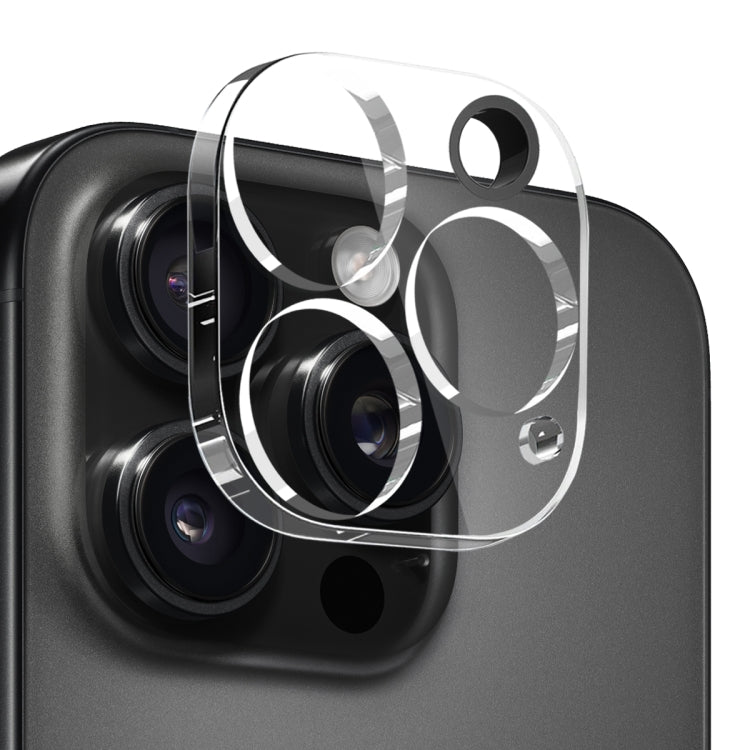 For iPhone 16 Pro Max NORTHJO 4 in 1 TPU Phone Case with Screen Film and Lens Film and Camera Control Button Cover(Clear)