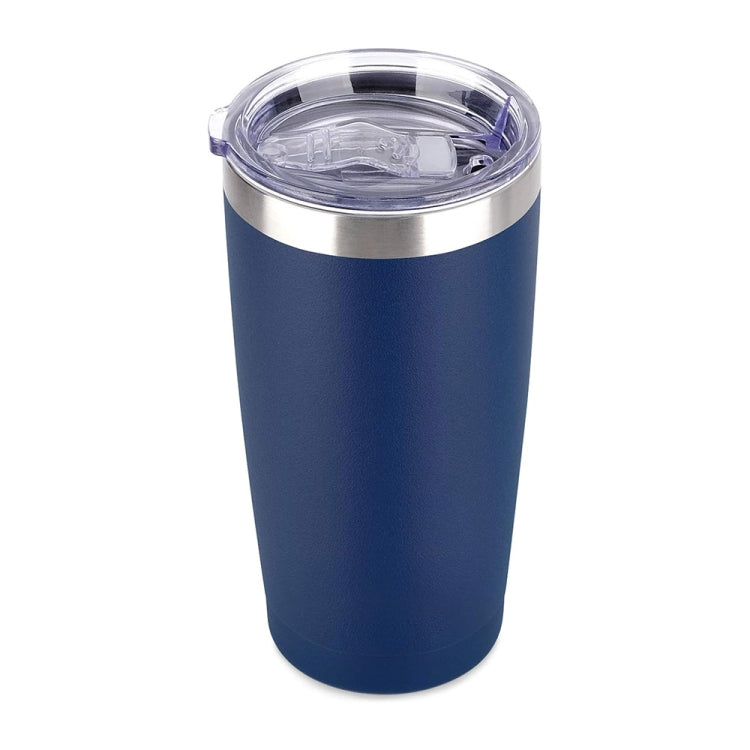 JUNSUNMAY 600ml 304 Stainless Steel Vacuum Insulated Coffee Travel Mug Double Wall Thermal Cup(Dark Blue)