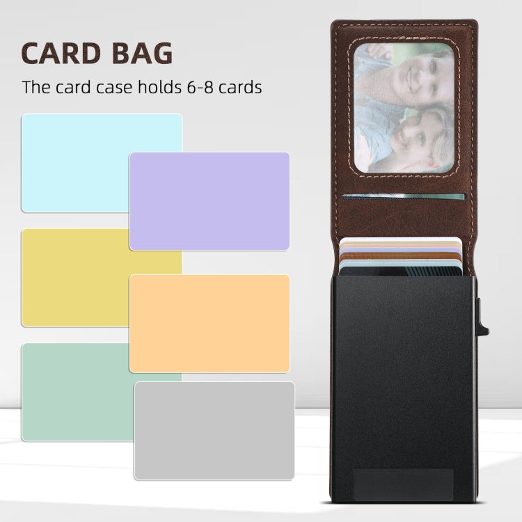 For Samsung Galaxy S22 Ultra 5G Suteni H19 Litchi Texture 2-in-1 MagSafe Removable Card Case Back Phone Case(Brown)