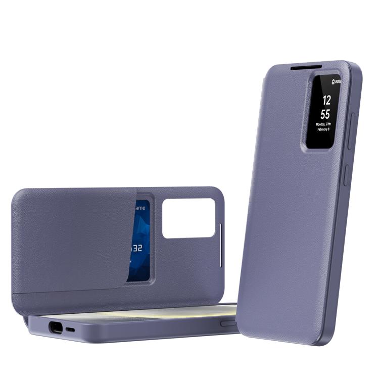 Samsung Galaxy S24 Ultra / S24+ / S24 / S23 FE Smart View Leather Case with Card Slot
