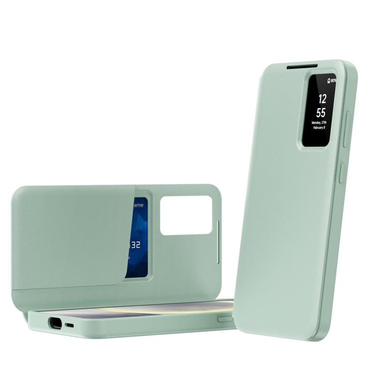 Samsung Galaxy S24 Ultra / S24+ / S24 / S23 FE Smart View Leather Case with Card Slot