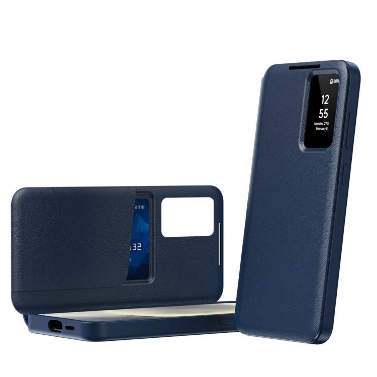 Smart View Window Leather Phone Case with Card Slot, For Samsung Galaxy S25 FE 5G, For Samsung Galaxy A17, For Samsung Galaxy Z Fold7 5G, For Samsung Galaxy S25 Edge 5G