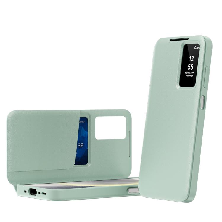Smart View Window Leather Phone Case with Card Slot, For Samsung Galaxy S25 FE 5G, For Samsung Galaxy A17, For Samsung Galaxy Z Fold7 5G, For Samsung Galaxy S25 Edge 5G