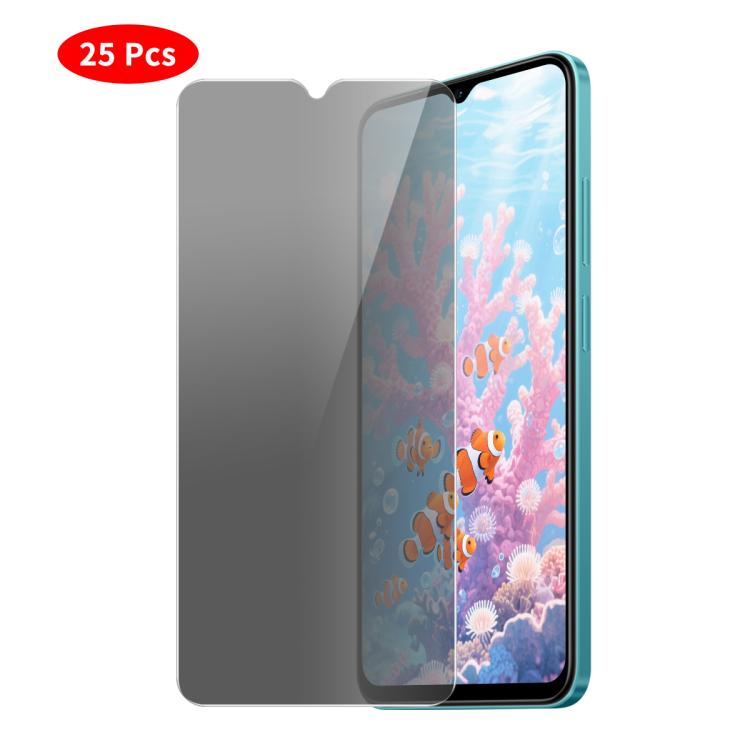 JUNSUNMAY 25 PCS/Pack Privacy Screen Protector Tempered Glass Film, For Samsung Galaxy A08 / A07, For Samsung Galaxy A18 / A17, For Galaxy S26 FE 5G, For Samsung Galaxy A37 / A57 5G, For Samsung Galaxy A27 5G, For Samsung Galaxy S25 FE 5G              ...
