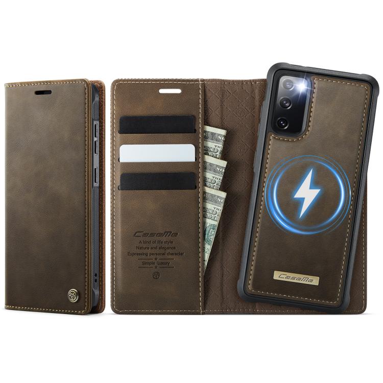 CaseMe C49 Magnetic RFID Blocking Detachable Wallet Leather Phone Case, For Samsung Galaxy S23+ 5G, For Samsung Galaxy S23 5G, For Samsung Galaxy S20 FE, For Samsung Galaxy A53 5G