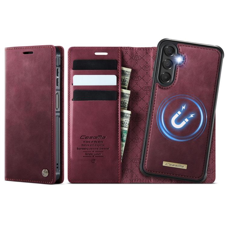 CaseMe C49 Magnetic RFID Blocking Detachable Wallet Leather Phone Case, For Samsung Galaxy S24+ / S25+, For Samsung Galaxy A14 5G / M44, For Samsung Galaxy A55 / A35 5G, For Samsung Galaxy A13 / A04s