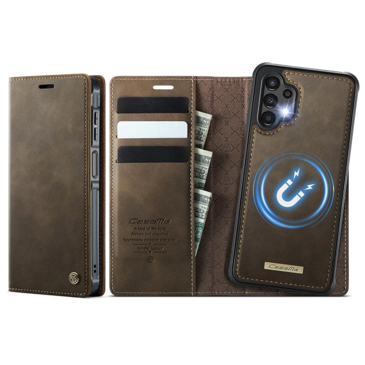 CaseMe C49 Magnetic RFID Blocking Detachable Wallet Leather Phone Case, For Samsung Galaxy S24+ / S25+, For Samsung Galaxy A14 5G / M44, For Samsung Galaxy A55 / A35 5G, For Samsung Galaxy A13 / A04s