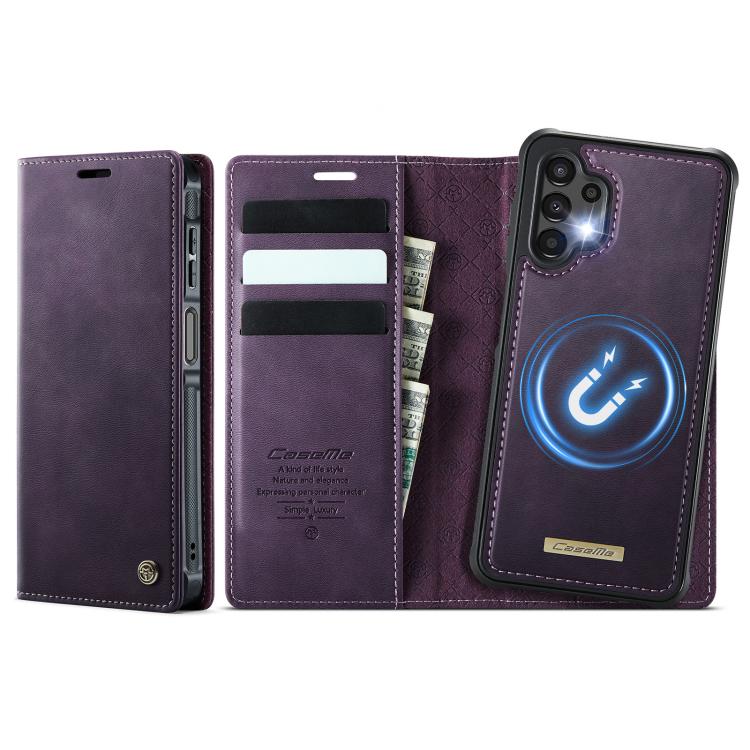 CaseMe C49 Magnetic RFID Blocking Detachable Wallet Leather Phone Case, For Samsung Galaxy S24+ / S25+, For Samsung Galaxy A14 5G / M44, For Samsung Galaxy A55 / A35 5G, For Samsung Galaxy A13 / A04s