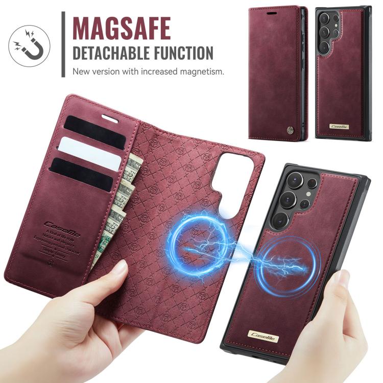 CaseMe C49 Magnetic RFID Blocking Detachable Wallet Leather Phone Case, For Samsung Galaxy S22 Ultra 5G, For Samsung Galaxy S22+ 5G, For Samsung Galaxy S22 5G, For Samsung Galaxy S21 FE 5G