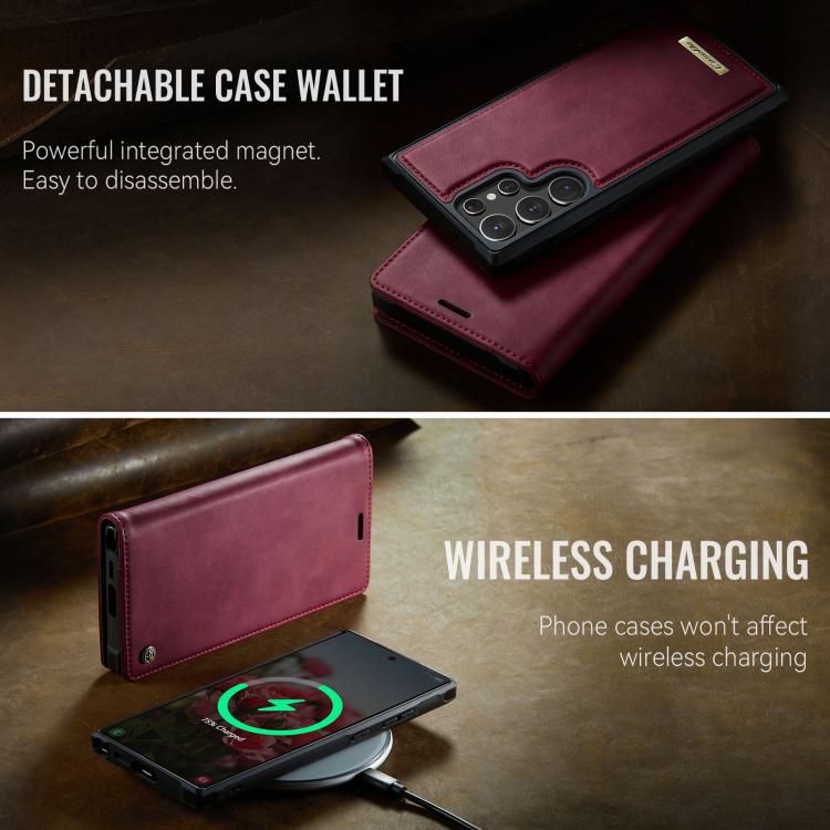 CaseMe C49 Magnetic RFID Blocking Detachable Wallet Leather Phone Case, For Samsung Galaxy S22 Ultra 5G, For Samsung Galaxy S22+ 5G, For Samsung Galaxy S22 5G, For Samsung Galaxy S21 FE 5G