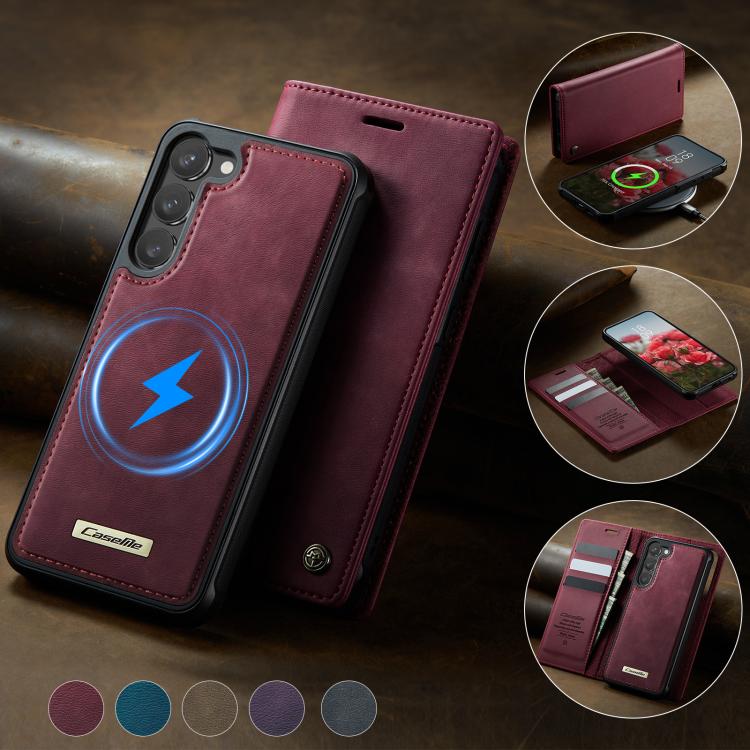 CaseMe C49 Magnetic RFID Blocking Detachable Wallet Leather Phone Case, For Samsung Galaxy S23+ 5G, For Samsung Galaxy S23 5G, For Samsung Galaxy S20 FE, For Samsung Galaxy A53 5G