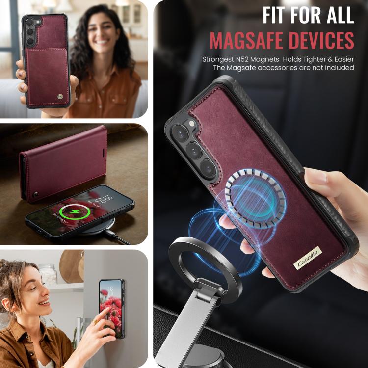 CaseMe C49 Magnetic RFID Blocking Detachable Wallet Leather Phone Case, For Samsung Galaxy S23+ 5G, For Samsung Galaxy S23 5G, For Samsung Galaxy S20 FE, For Samsung Galaxy A53 5G