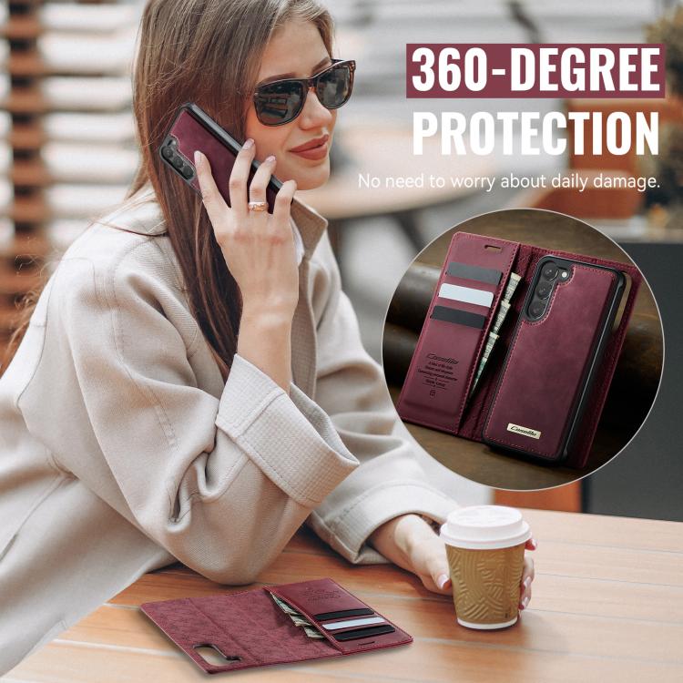 CaseMe C49 Magnetic RFID Blocking Detachable Wallet Leather Phone Case, For Samsung Galaxy S23+ 5G, For Samsung Galaxy S23 5G, For Samsung Galaxy S20 FE, For Samsung Galaxy A53 5G