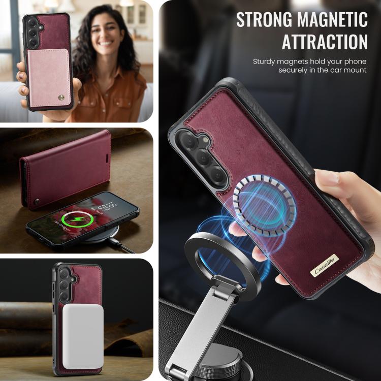 CaseMe C49 Magnetic RFID Blocking Detachable Wallet Leather Phone Case, For Samsung Galaxy S24+ / S25+, For Samsung Galaxy A14 5G / M44, For Samsung Galaxy A55 / A35 5G, For Samsung Galaxy A13 / A04s