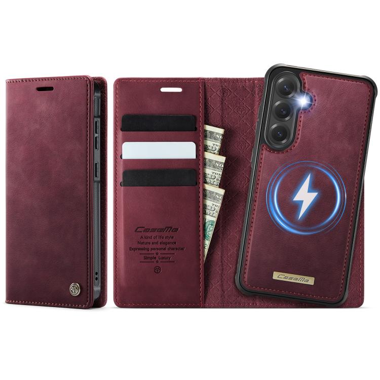 CaseMe C49 Magnetic RFID Blocking Detachable Wallet Leather Phone Case, For Samsung Galaxy S24+ / S25+, For Samsung Galaxy A14 5G / M44, For Samsung Galaxy A55 / A35 5G, For Samsung Galaxy A13 / A04s