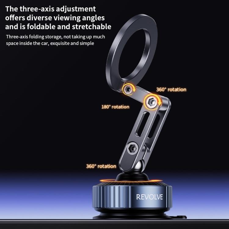 Z25 Vacuum Suction Magnetic Mount Bracket Foldable Car Phone Holder, Z25
