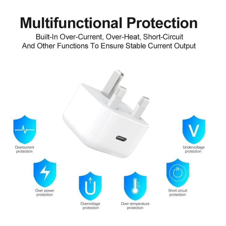 A3365 PD40W USB-C / Type-C Interface Charger, UK Plug, UK Plug