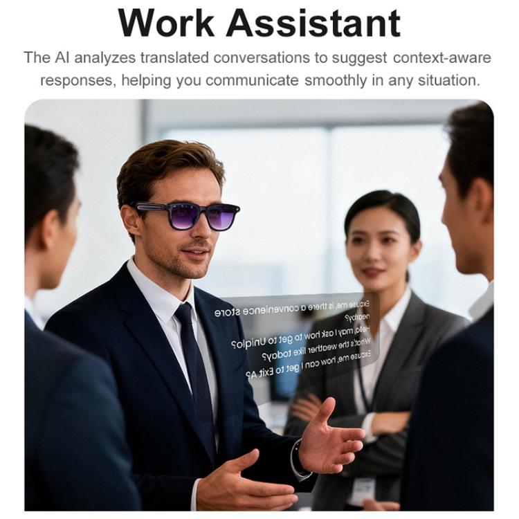 A2 Smart AI Camera Glasses with 8MP HD Camera, AI Translation & Bluetooth Calling