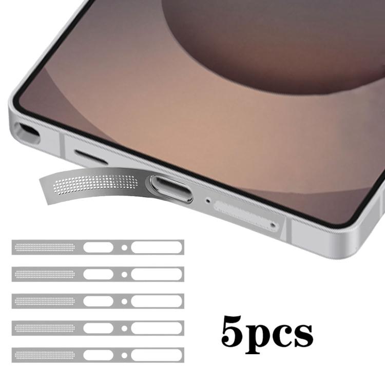 5pcs High-Density Metallic Integrated Speaker Dust Cover, For Samsung Galaxy S26 Ultra 5G, For Samsung Galaxy S25 Ultra 5G