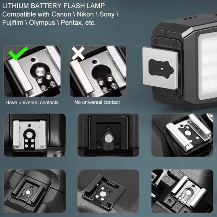 JMARY FM-06R Camera Flash LED Fill Light 300mAh Rechargeable