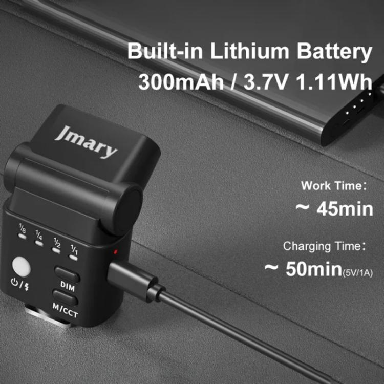 JMARY FM-06R Camera Flash LED Fill Light 300mAh Rechargeable